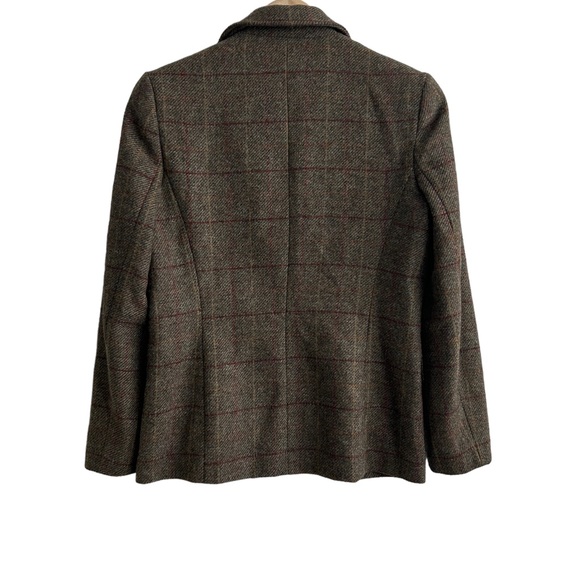 Breeches Vintage Plaid Wool Blazer Jacket (4) - Picture 7 of 13